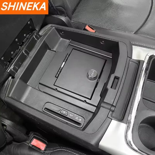 Dodge Ram Car Arm Storage Box, Lockable Organizer for Interior Storage & Safety صندوق تخزين ذراع السيارة دودج رام, منظم داخلي قابل للقفل لحفظ الأغراض
