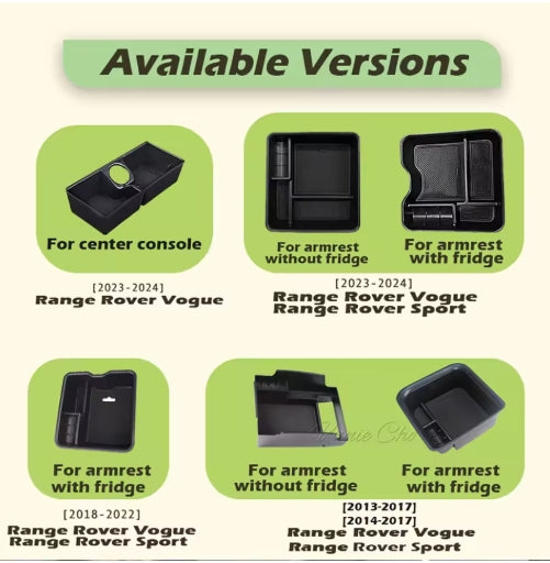Range Rover Armrest Storage Box Sport & Vogue 2013–2024 صندوق تخزين مسند الذراع لسيارات رنج روفر 2013–2024
