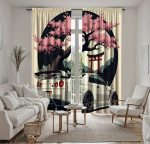 2 HD Digital Printed Curtains, GTR ستائر