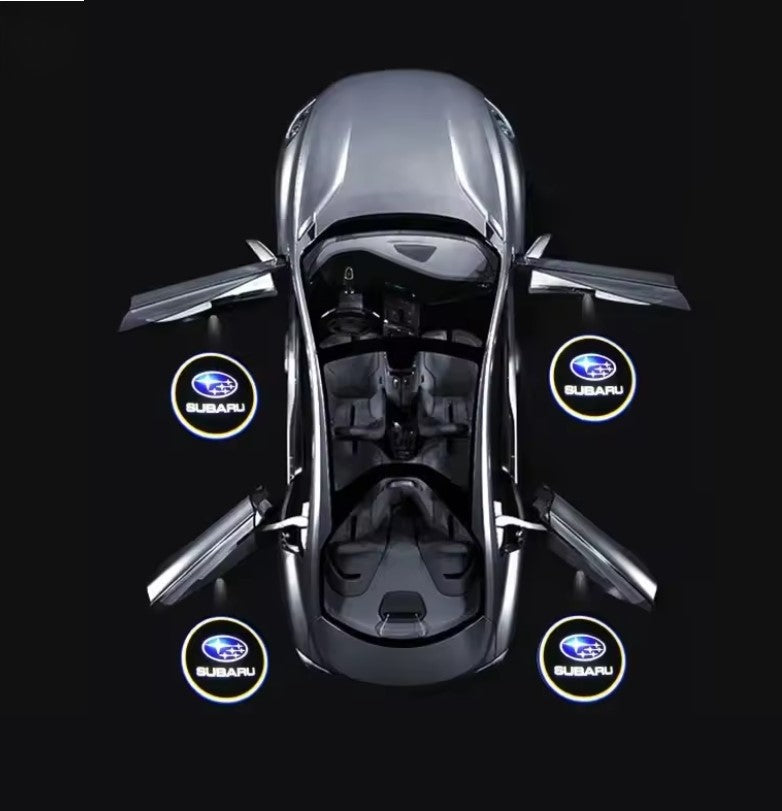 2PCS LED Car Door Welcome Lights for Subaru XV WRX BRZ Forester Impreza Legacy Outback STI, Stylish Projector Lamp Decoration جموعة 2 قطعة من مصابيح LED ترحيبية لأبواب سيارة سوبارو XV WRX BRZ فورستر إمبريزا ليجاسي أوتبك STI, إضاءة بروجكتور أنيقة