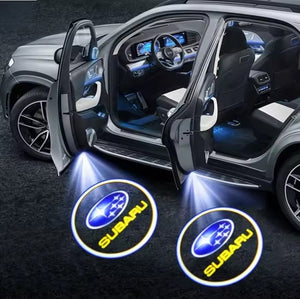 2PCS LED Car Door Welcome Lights for Subaru XV WRX BRZ Forester Impreza Legacy Outback STI, Stylish Projector Lamp Decoration جموعة 2 قطعة من مصابيح LED ترحيبية لأبواب سيارة سوبارو XV WRX BRZ فورستر إمبريزا ليجاسي أوتبك STI, إضاءة بروجكتور أنيقة