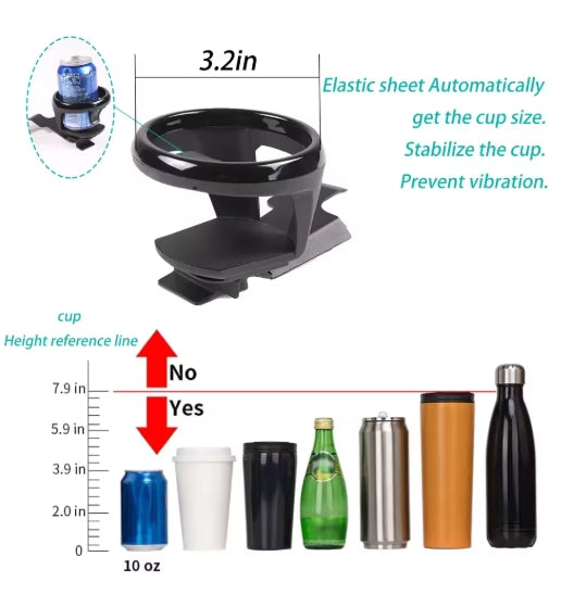 BMW 3 Series E90/E92/E93 Cup Holder, Carbon Steel Central Console Side Drink Organizer 2005-2012 حامل أكواب جانبي عالي الجودة لبي إم دبليو الفئة 3 E90/E92/E93 2005-2012, منظم مشروبات من الفولاذ الكربوني للكونسول الوسطي