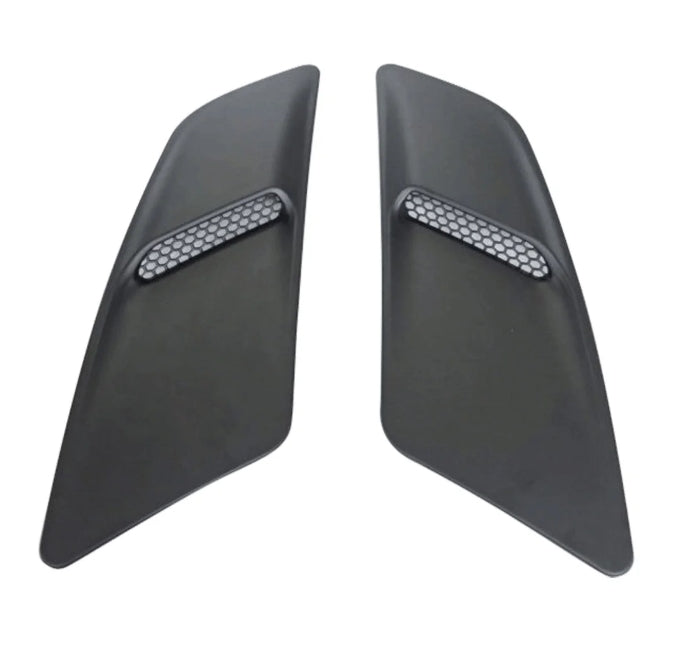 Used 2015–2017 Ford Mustang GT Hood Heat Extractors Pair – زوج فتحات تهوية غطاء المحرك مستعملة لفورد موستانج GT 2015–2017