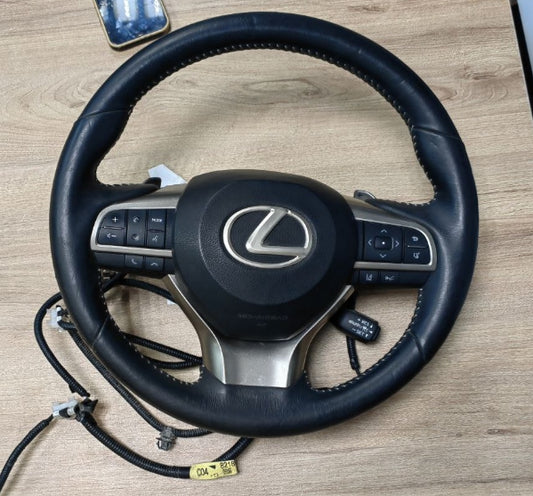 Used OEM Lexus ES F Sport Steering Wheel | 2019–2025 Original ستيرنج لكزس ES F Sport أصلي مستعمل | موديلات 2019–2025