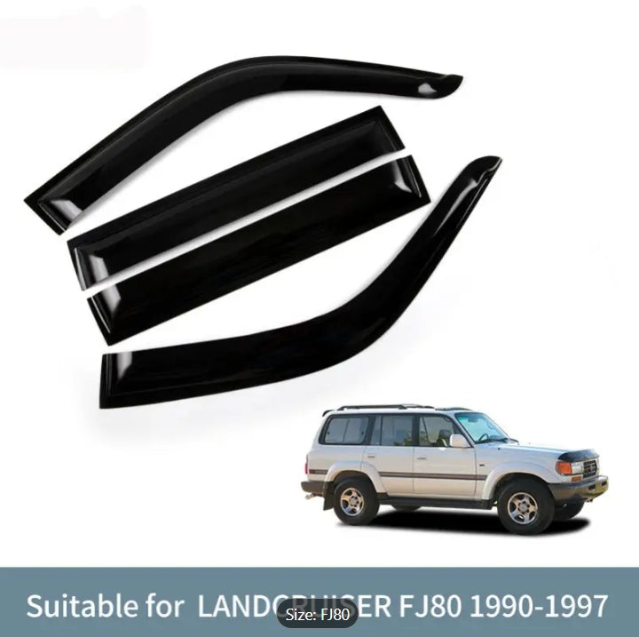 Windshield Sun & Rain Visor for Toyota Land Cruiser FJ80 1990-1997, Durable PP Material, Weatherproof Protection واقي زجاج أمامي وحاجب شمس ومطر لسيارة تويوتا لاند كروزر FJ80 موديل 1990-1997, مصنوع من مادة PP المتينة، حماية من العوامل الجو