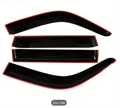 Windshield Sun & Rain Visor for Toyota Land Cruiser FJ80 1990-1997, Durable PP Material, Weatherproof Protection واقي زجاج أمامي وحاجب شمس ومطر لسيارة تويوتا لاند كروزر FJ80 موديل 1990-1997, مصنوع من مادة PP المتينة، حماية من العوامل الجو