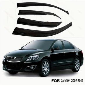 Acrylic Window Deflector Vent Visor Sun Shade for Toyota Camry Sedan 2007–2011, Weather & Sun Protection واقي نافذة أكريليك مع فتحة تهوية ومظلة شمس لتويوتا كامري سيدان 2007-2011 , حماية من الشمس والعوامل الجوية