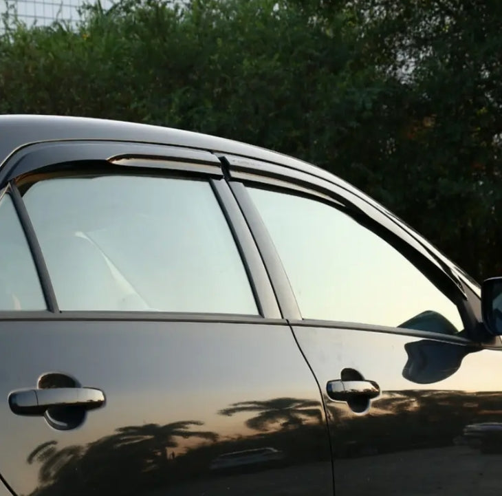 Acrylic Window Deflector Vent Visor Sun Shade for Toyota Camry Sedan 2007–2011, Weather & Sun Protection واقي نافذة أكريليك مع فتحة تهوية ومظلة شمس لتويوتا كامري سيدان 2007-2011 , حماية من الشمس والعوامل الجوية