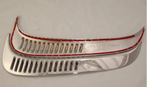 Toyota Land Cruiser FJ80 Chrome Side Vents, ABS Silver-Plated Trim for Stylish Airflow & Custom Look فتحات تهوية جانبية كروم لسيارة تويوتا لاند كروزر FJ80, طلاء فضي ABS لتعديل أنيق وتحسين تدفق الهواء