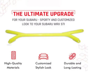 WRX VB MY22+ Front Strut Bar, High-Strength Aluminium Alloy, Enhanced Stability & Handling Upgrade دعامة أمامية لسيارة WRX VB MY22+ – سبائك ألومنيوم عالية القوة، تحسين الثبات والتحكم