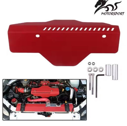 High-Quality Pulley & Belt Cover for Subaru WRX & STi 2002-2017, Durable, Stylish, with Warranty, Red/Black غطاء سير وبكرة عالي الجودة لسيارات سوبارو WRX وSTi 2002-2017 – متين وأنيق مع ضمان – أحمر/أسود