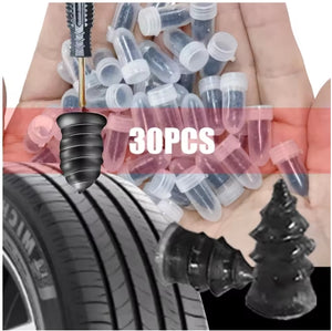 Alayjah, 10/30Pcs Universal Tire Repair Rubber Nail , Quick Fix for Car, Motorcycle, Truck & Bike Tires   10/30 مسمار مطاطي لإصلاح إطارات السيارات والدراجات والشاحنات,حل سريع وسهل للثقوب