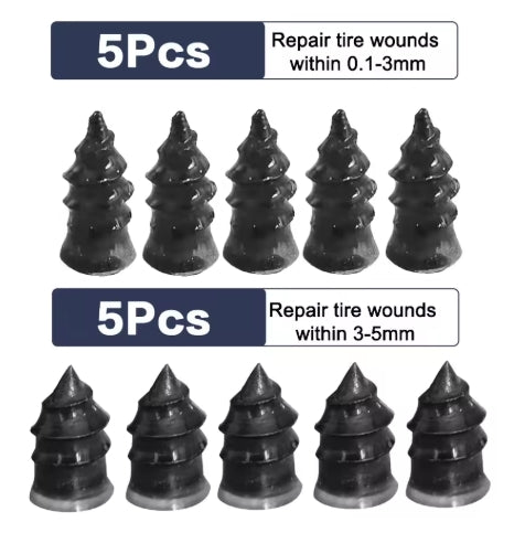 Alayjah, 10/30Pcs Universal Tire Repair Rubber Nail , Quick Fix for Car, Motorcycle, Truck & Bike Tires   10/30 مسمار مطاطي لإصلاح إطارات السيارات والدراجات والشاحنات,حل سريع وسهل للثقوب