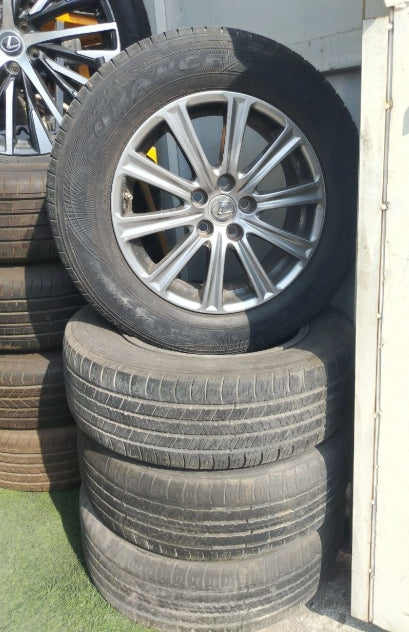 Used Original OEM Lexus NX 2017 Rims with Tires – Complete Set جنوط وإطارات أصلية مستعملة لكزس NX موديل 2017