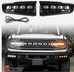 New Ford Raptor 2021-2023 Daytime Running Light Pair – Driver & Passenger Side  مجموعة إضاءة نهارية جديدة لفورد رابتر 2021-2023 – جهة السائق والراكب