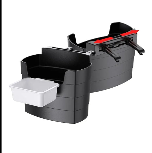 عبوتان من حامل صينية المربى المتعدد الوظائف الفاخر العالمي – حامل صلصات داخل السيارة / صينية للبطاطس المقليةPack of 2 Universal Luxury Multi-Function Jam Tray Sauce Dish Holder Interior Car Tray French Fry Holder