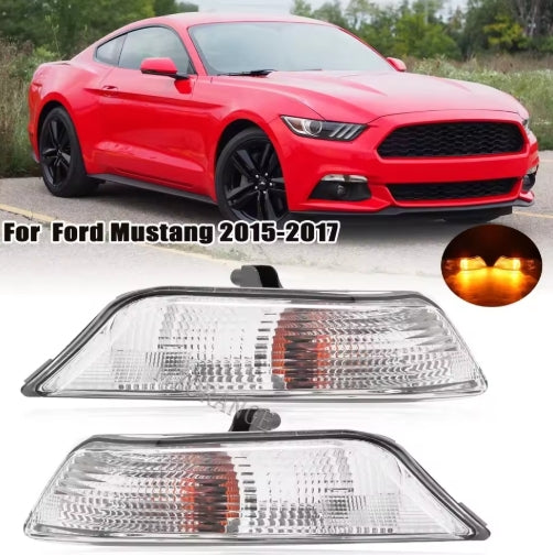Ford Mustang 2015 Signal Lamp LH/RH, Reliable Replacement Turn Indicator Light, Durable Auto Body Part فورد موستنج 2015, إشارة أمامية يسار/يمين، مصباح غماز بديل عالي الجودة، قطعة غيار متينة للسيارة