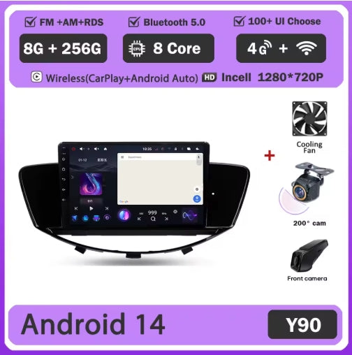 Alayjah, Android 14 Car Multimedia GPS Stereo for Subaru Tribeca WX W10 (2004-2014) Navigation & Video Player "نظام أندرويد 14 للمولتيميديا والملاحة لسيارة سوبارو تريبيكا WX W10 (2004-2014) مع مشغل فيديو وGPS"