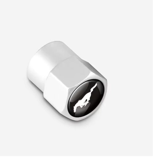 4PCS Car Tire Valve Caps, Ford Mustang, Shelby, Fiesta, Mondeo, Fusion, Durable Logo Dust Protection 4 قطع أغطية صمامات إطارات سيارات, فورد موستانج، شيلبي، فييستا، مونديو، فيوجن, حماية من الغبار مع شعار السيارة