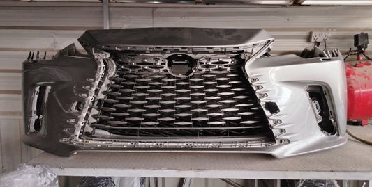 Used Original Lexus NX Front Bumper 2022-2025 OEM (Complete / Empty Shell) صدام أمامي لكزس NX أصلي مستعمل 2022-2025 OEM (كامل / فارغ)