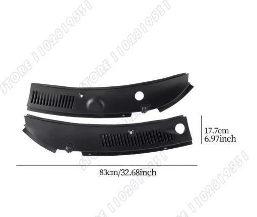 1999-2004 Ford Mustang Windshield Wiper Cowl Vent Grille Hood Panel Assembly Replacement – 3R3Z-6302228-AAA غطاء مصفاة ومساطر مساحات الزجاج الأمامي لفورد موستانج 1999-2004– لوحة غطاء السيارة وقطع غيار بديلة 3R3Z-6302228-AAA