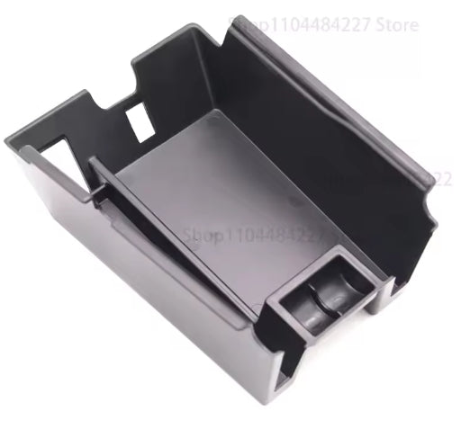 Ford Mustang 2017-2021 Center Console Armrest Storage Box, Black Plastic Organizer Drawer صندوق تخزين لمنصة ذراع التحكم الوسطى لفورد موستانج 2017-2021 ,منظم أدراج بلاستيك أسود