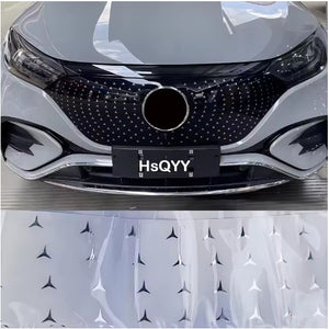 Mercedes-Benz EQA EQB EQE Air Inlet Grille Trim – Starry Sky Net Sequin Decoration, Stylish Car Exterior Accessory شبك هواء مزخرف لمرسيدس بنز EQA EQB EQE – إكسسوار خارجي أنيق بزينة نجوم لامعة