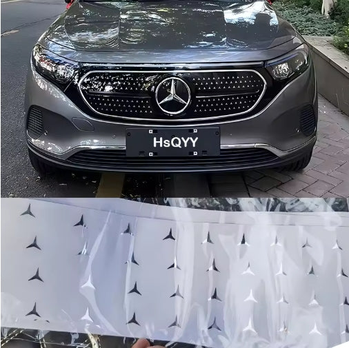 Mercedes-Benz EQA EQB EQE Air Inlet Grille Trim – Starry Sky Net Sequin Decoration, Stylish Car Exterior Accessory شبك هواء مزخرف لمرسيدس بنز EQA EQB EQE – إكسسوار خارجي أنيق بزينة نجوم لامعة