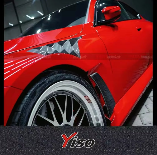 M2 G87 Dry Carbon Fiber Leaf Board – Open Hole Design, Alpha-n Front Barrier Upgrade لوح جانبي من ألياف الكربون الجافة M2 G87 – تصميم بفتحة ، ترقية حاجز أمامي Alpha-n