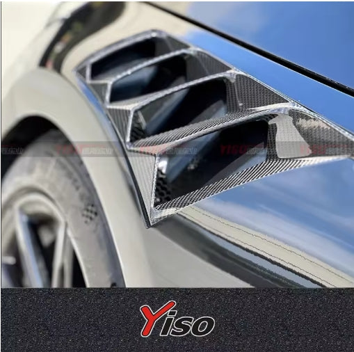 M2 G87 Dry Carbon Fiber Leaf Board – Open Hole Design, Alpha-n Front Barrier Upgrade لوح جانبي من ألياف الكربون الجافة M2 G87 – تصميم بفتحة ، ترقية حاجز أمامي Alpha-n