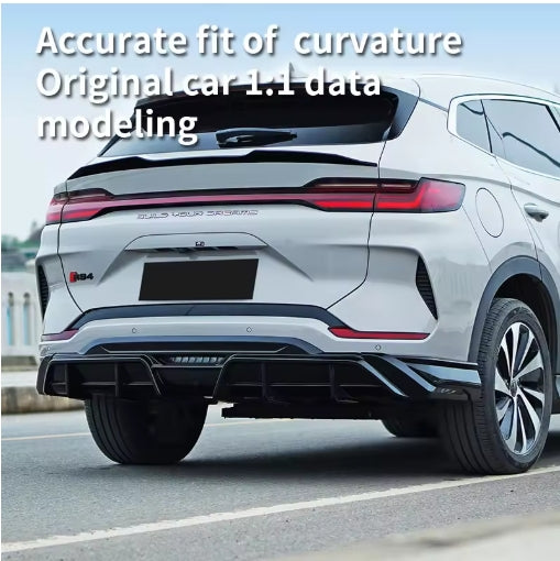 Carbon Fiber BYD Song Plus EV DMI 2023-2025 Rear Trunk Spoiler Wing,  جناح خلفي كاربون فايبر،
