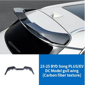 Carbon Fiber BYD Song Plus EV DMI 2023-2025 Rear Trunk Spoiler Wing,  جناح خلفي كاربون فايبر،