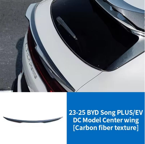 Carbon Fiber BYD Song Plus EV DMI 2023-2025 Rear Trunk Spoiler Wing,  جناح خلفي كاربون فايبر،