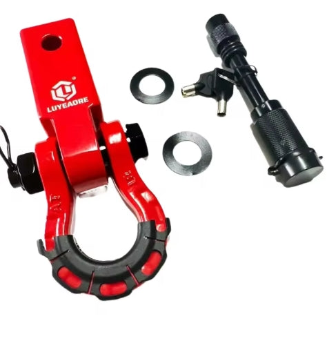 BYD Leopard 8 Equalizer 2025 Trailer Hook, High-Strength Aluminum Alloy U-Shape Arm for Secure Towing خطاف سحب BYD ليوبارد 8 Equalizer 2025, ذراع على شكل U من سبائك الألومنيوم عالية القوة لجر آمن