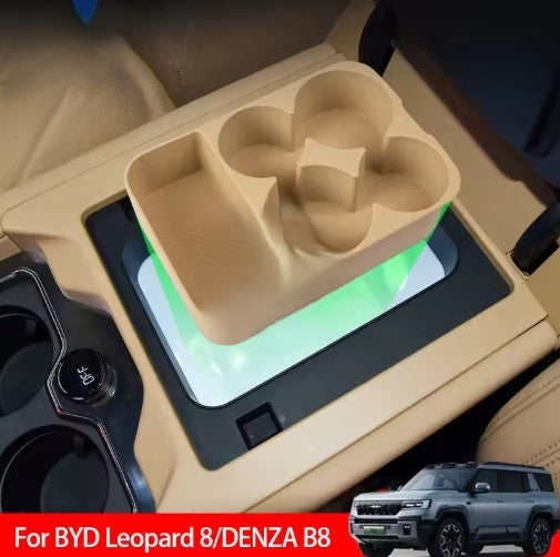 BYD Leopard 8 DENZA B8 2025/26 Car Silicone Storage Box – Durable Interior Tray for Organized and Neat Car Storage صندوق تخزين سيليكون للسيارة BYD ليوبارد 8 DENZA B8 2025/26 – صينية داخلية متينة لتنظيم وترتيب محتويات السيارة