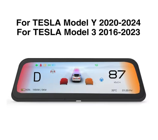 CATRONICS 2025 9.6" Tesla HUD, Top View Display for Model 3/Y, Easy Install, CarPlay & Android Auto CATRONICS 2025 شاشة HUD تسلا 9.6" , عرض علوي لسيارات Model 3/Y، تركيب سهل، CarPlay و Android Auto