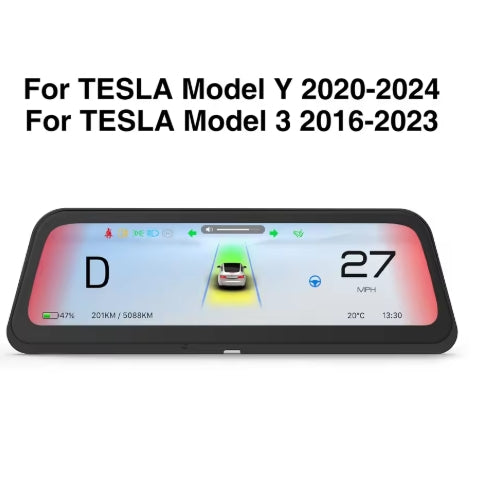 CATRONICS 2025 9.6" Tesla HUD, Top View Display for Model 3/Y, Easy Install, CarPlay & Android Auto CATRONICS 2025 شاشة HUD تسلا 9.6" , عرض علوي لسيارات Model 3/Y، تركيب سهل، CarPlay و Android Auto