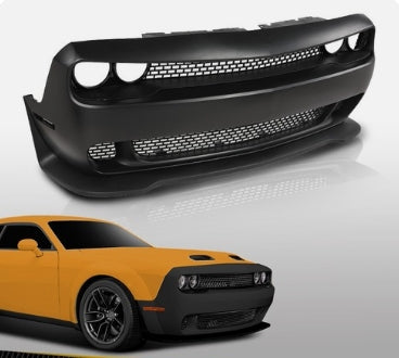 New Dodge Challenger Hellcat 5th Edition Front Bumper Grille 2023+
صدام وشبك أمامي جديد Dodge Challenger Hellcat 2023 الجيل الخامس 2023+