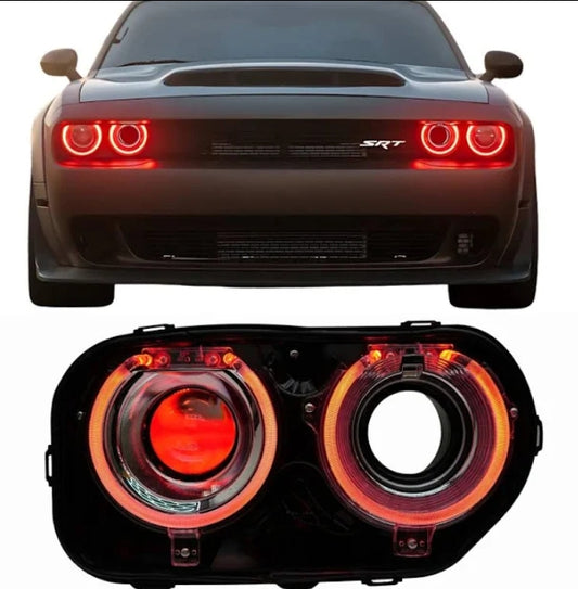 New Daytime Running Light for Dodge Challenger SRT 5th Edition 2023+ (Left & Right) pair مصابيح تشغيل نهارية جديدة Dodge Challenger SRT 2023 الجيل الخامس 2023+ (يمين ويسار)