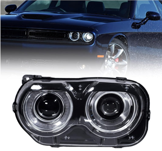 New Dodge Challenger 5th Edition 2023+ SRT Headlight Assembly – Driver & Passenger Side 
مصابيح أمامية جديدة دودج تشالنجر SRT الجيل الخامس 2023+ (جهة السائق والراكب)