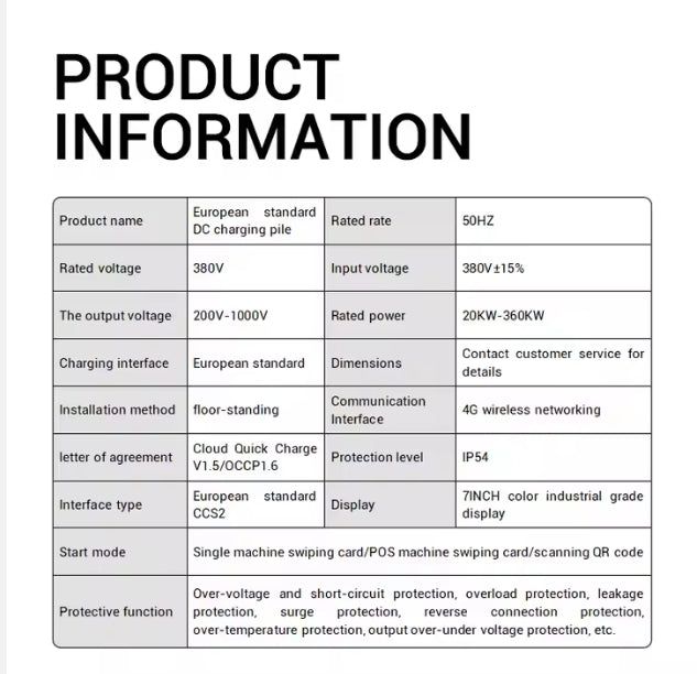 120KW DC EV Charger, Mobile Outdoor CCS Fast Charging Station for Electric Cars شاحن سيارات كهربائية متنقل 120KW DC, محطة شحن سريعة خارجية بتقنية CCS