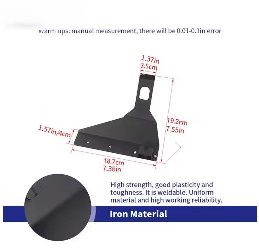 Iron Front Radio Interlayer Bracket Holder, Ford F150/F250/F350/F450 2015+ Interior Car Accessory حامل داخلي معدني للوحة الراديو الأمامية, لفورد F150/F250/F350/F450 من 2015 وما بعده