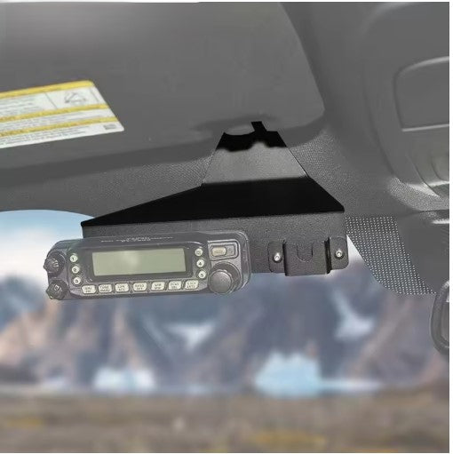 Iron Front Radio Interlayer Bracket Holder, Ford F150/F250/F350/F450 2015+ Interior Car Accessory حامل داخلي معدني للوحة الراديو الأمامية, لفورد F150/F250/F350/F450 من 2015 وما بعده