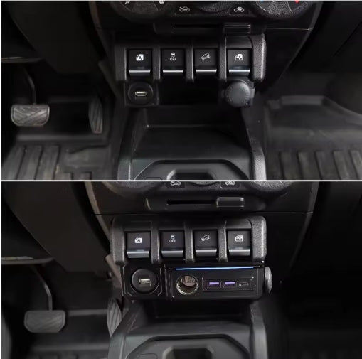 Suzuki Jimny JB64 / Sierra JB74W 2019-2024 Central Control USB Type-C Charging Port with Lamp, Car Interior Upgrade منفذ شحن USB Type-C مع إضاءة للوحة التحكم المركزية, لسوزوكي جيمي JB64 / سييرا JB74W موديل 2019-2024 | ترقية داخلية للسيارة