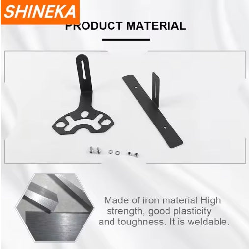 SHINEKA Rear Tire Mounting Plate Kit for Jeep Wrangler TJ/JK/JL & Suzuki Jimny, Car Spare Tire Accessories عدة تركيب العجلة الخلفية من SHINEKA لجيب رانجلر TJ/JK/JL وسوزوكي جيمي, إكسسوارات العجلة الاحتياطية للسيارة