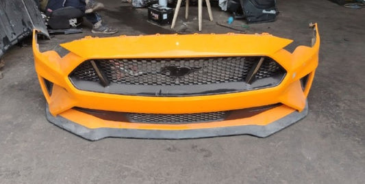 Used Ford Mustang 2018 to 23 Front Bumper, (1 Piece)- صدام أمامي مستعمل لفورد موستانج 2018 إلى 2023 – قطعة واحدة