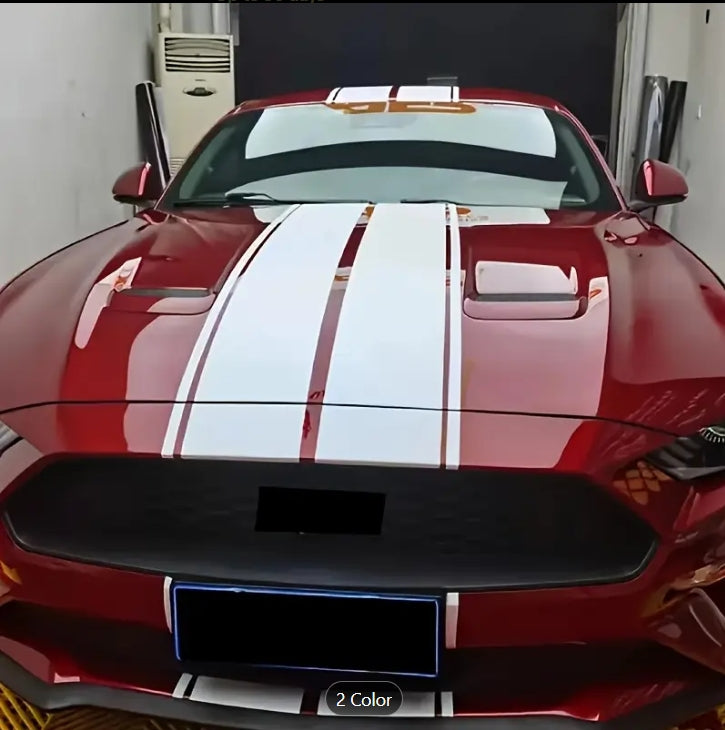 6PCS Parallel Line Car Stickers, Universal Sport Stripes for All Vehicles, Compatible with Shelby Mustang GT350/GT500 6 قطع ملصقات سيارات بخطوط متوازية, تصميم رياضي عالمي لجميع المركبات متوافق مع شيلبي موستانج GT350 / GT500