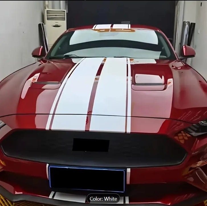 6PCS Parallel Line Car Stickers, Universal Sport Stripes for All Vehicles, Compatible with Shelby Mustang GT350/GT500 6 قطع ملصقات سيارات بخطوط متوازية, تصميم رياضي عالمي لجميع المركبات متوافق مع شيلبي موستانج GT350 / GT500