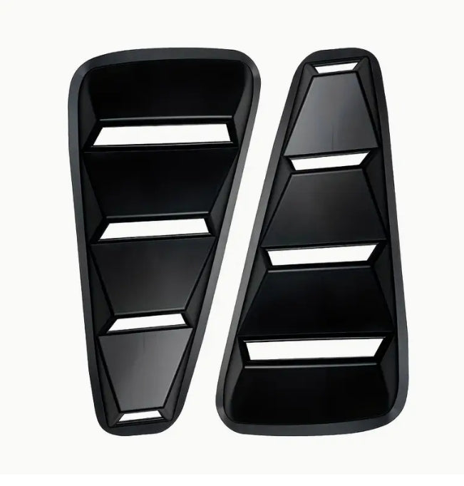 1PC Black Side Window Louver Vent, Car Air Intake Trim Cover for Ford Mustang 2005-2014, Stylish & Cool Modification 1 قطعة غطاء تهوية جانبي للنوافذ, لوحة دخول هواء سوداء لتعديل السيارات لفورد موستانج 2005-2014، تصميم عصري ورياضي