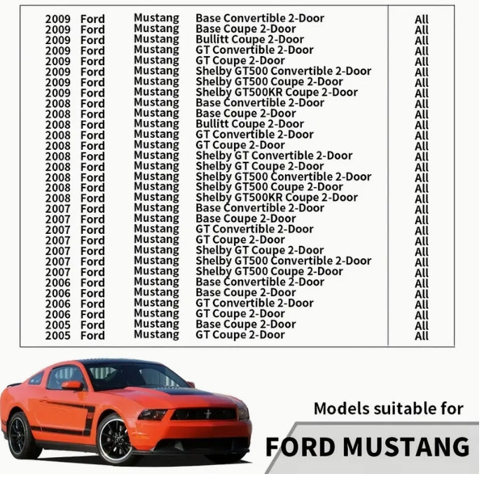 1PC Black Side Window Louver Vent, Car Air Intake Trim Cover for Ford Mustang 2005-2014, Stylish & Cool Modification 1 قطعة غطاء تهوية جانبي للنوافذ, لوحة دخول هواء سوداء لتعديل السيارات لفورد موستانج 2005-2014، تصميم عصري ورياضي